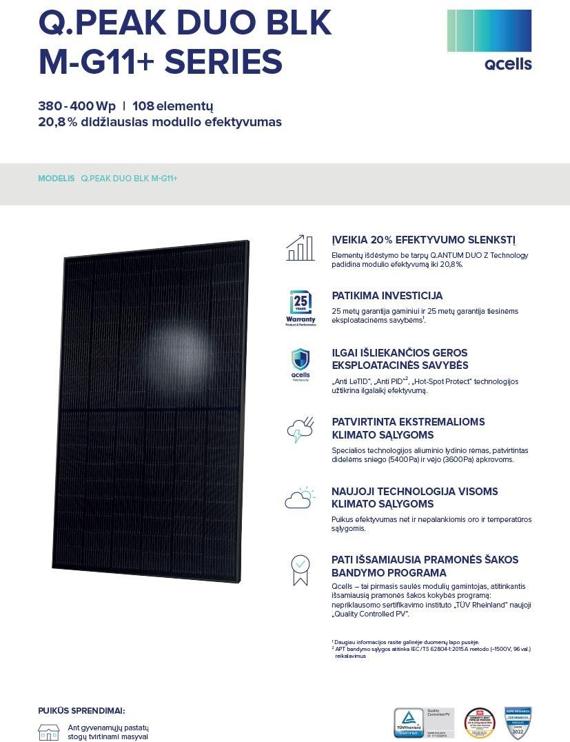 14,82 kW saulės elektrinė QCells 380 (pilnai juoda) - Image 13